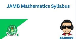 JAMB Mathematics Syllabus 2024