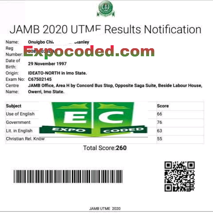 jamb FURTHER MATHEMATICS expo 2024